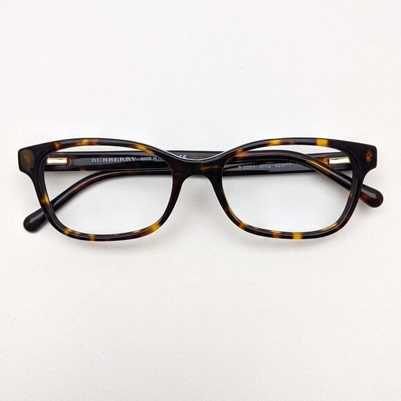 🕶️Burberry B2201 3002 Eyeglasses 52/17 140 /KAD208🕶️ - Picture 1 of 8